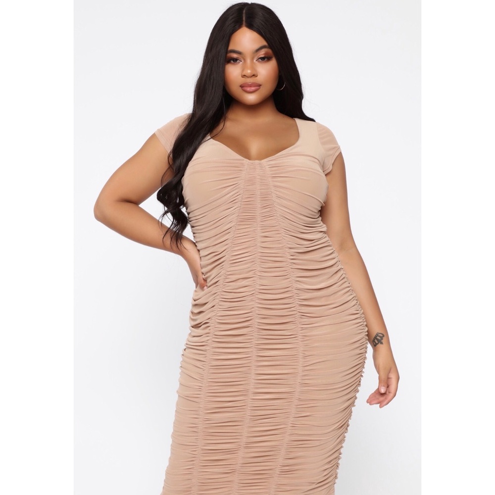 Simply Ageless Ruched Midi Dress